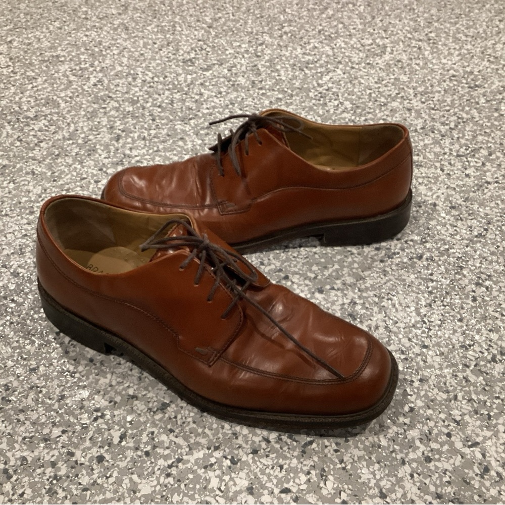 BRASS BOOT Brown Oxfords Casual Dress Shoes Men’s 11M - Picture 3 of 8